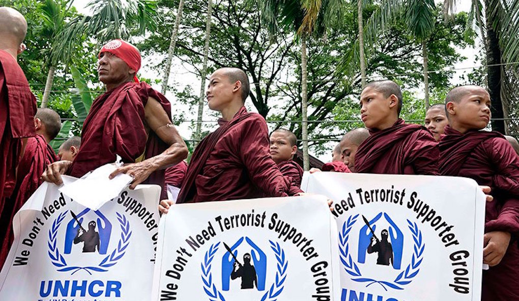 Protest-against-the-UN-INGOs-and-NGOs-in-Sittwe