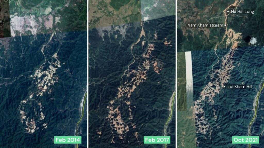 Gold mining map