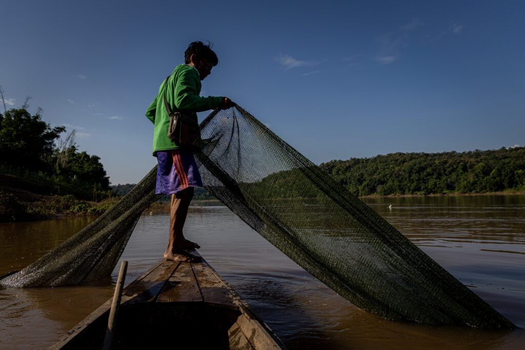 fisherman Mekong river