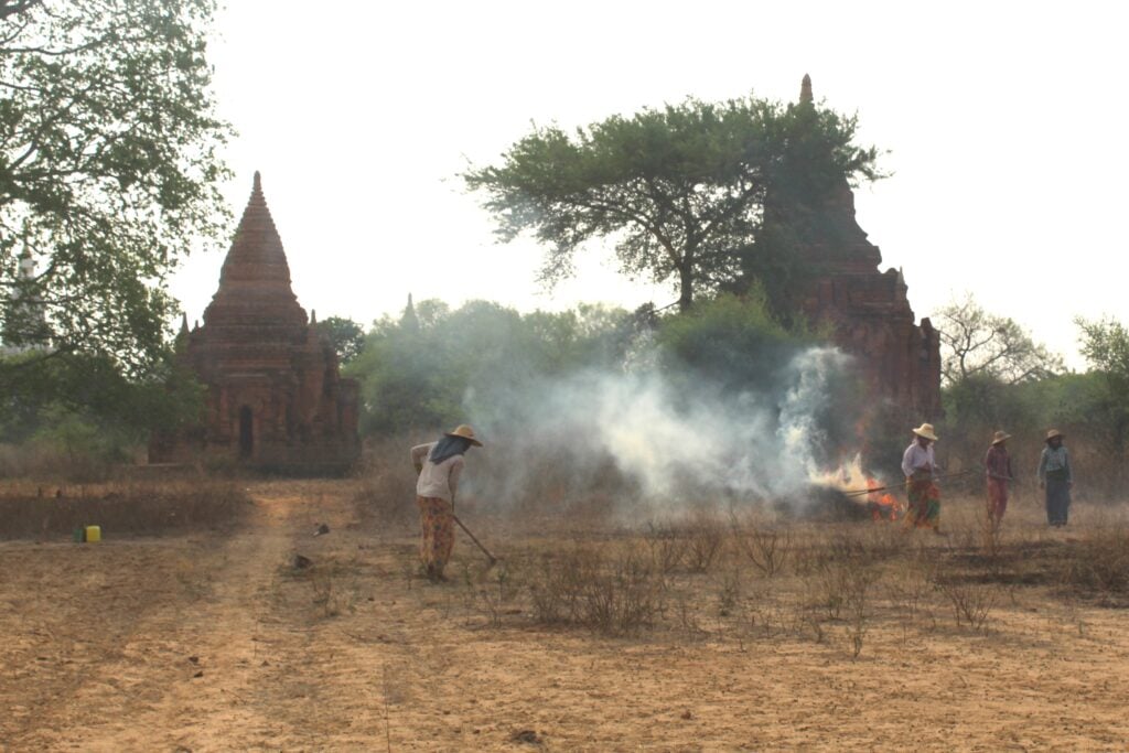 Myanmar Bagan Extreme weather